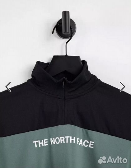 The North Face Training 1/4 zip fleece in green