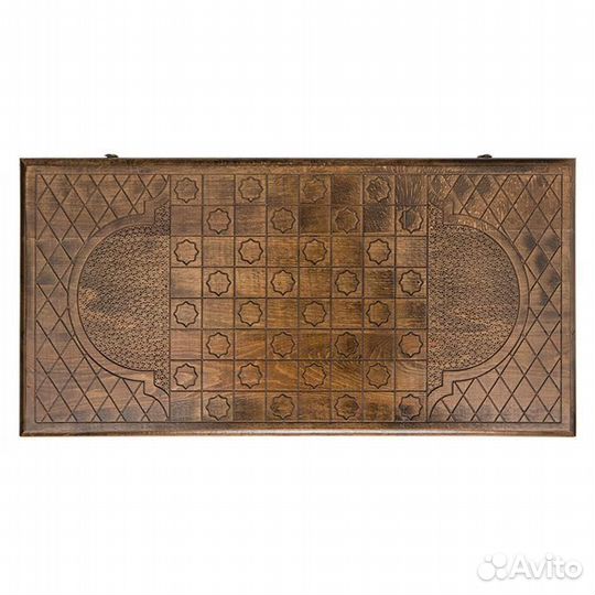 Нарды и шашки резные Паук 62 х 64 см бук Армения 62699