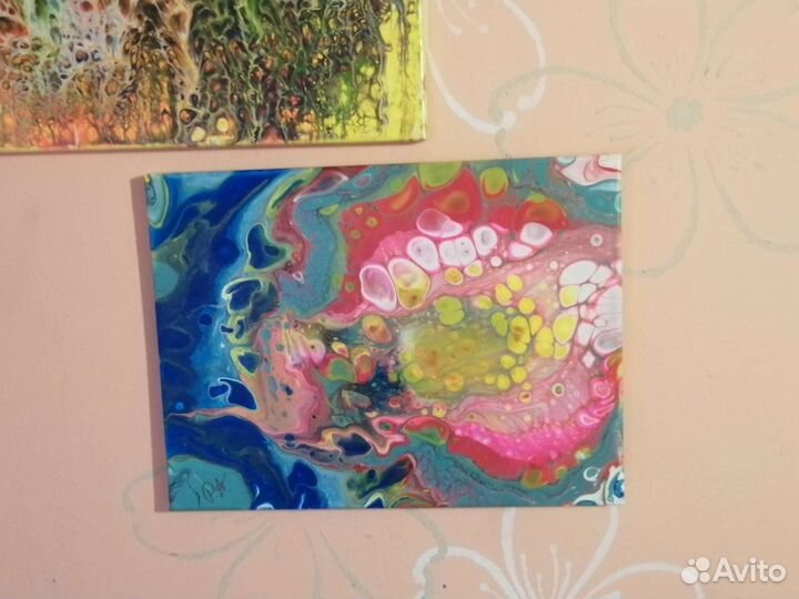 Картины флюид арт