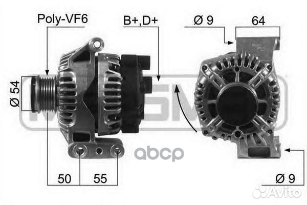 Генератор fiat doblo, opel astra H 1.3 diesel