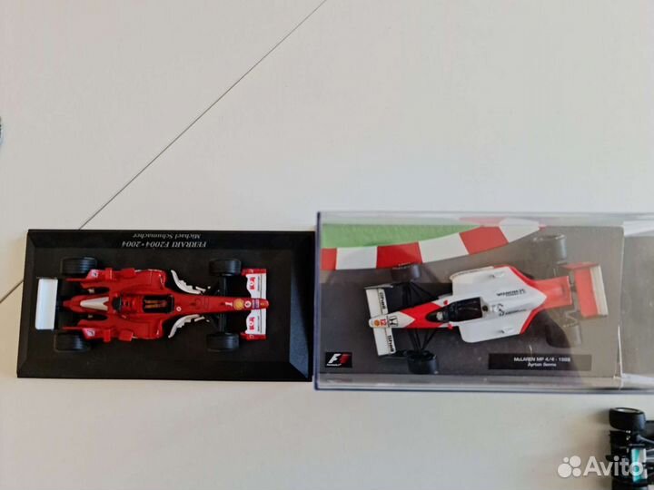 Формула 1 авто 1 43 Hamilton, Senna, Schumacher