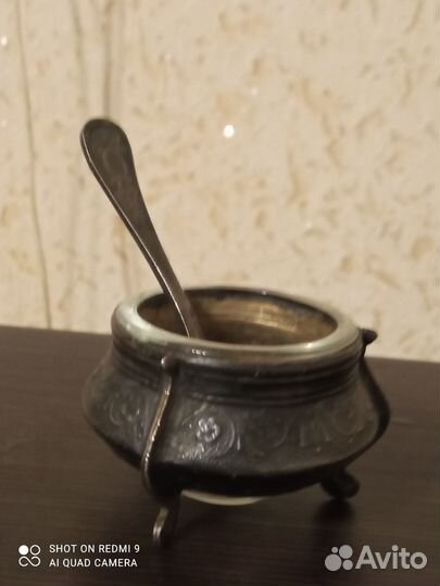 Икорница с ложечкой СССР