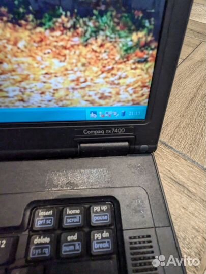 Ноут HP Compaq nx 7400 с док станцией