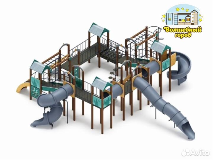 Игровой комплекс Остров детства Тайга в Волгограде