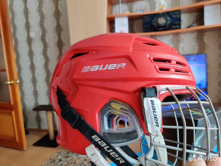 Шлем хоккейный взрослый bauer react 200 L