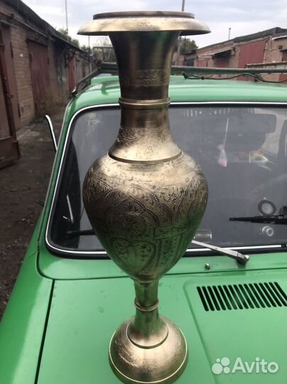 Ваза латунь 70е 60см