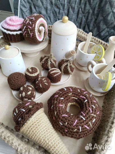 Вязаные игрушки сладости