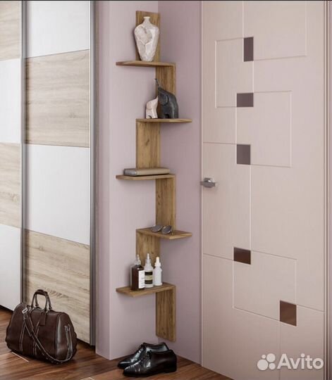 Полка настенная угловая