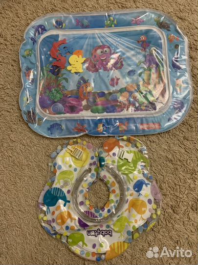 Водный коврик надувной+ круг для купания
