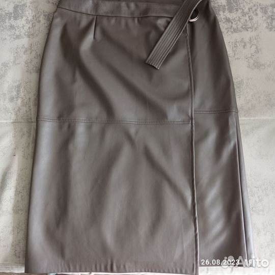 Кожаная юбка