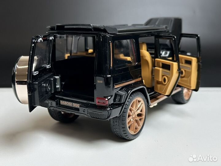 Машинка Mercedes brabus металлическая черная