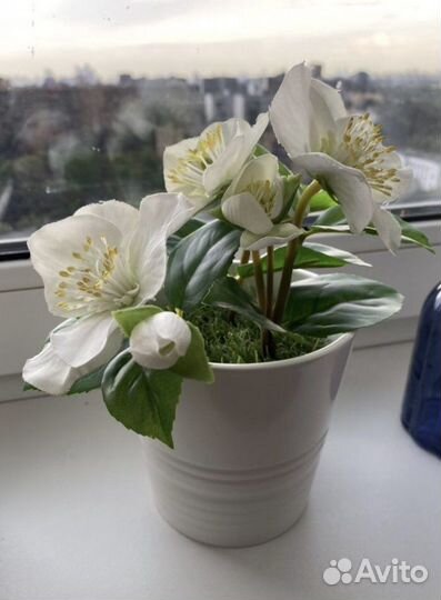 Искусственные цветы икеа в кашпо