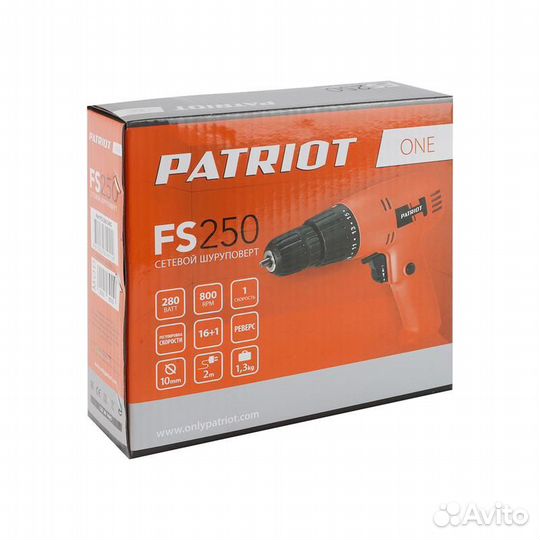 Сетевая дрель-шуруповерт Patriot FS 250