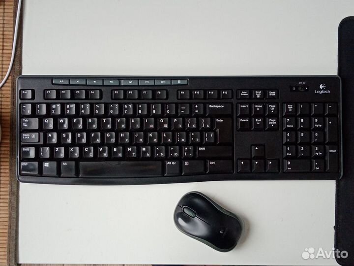 Logitech комбо клавиатура + мышка