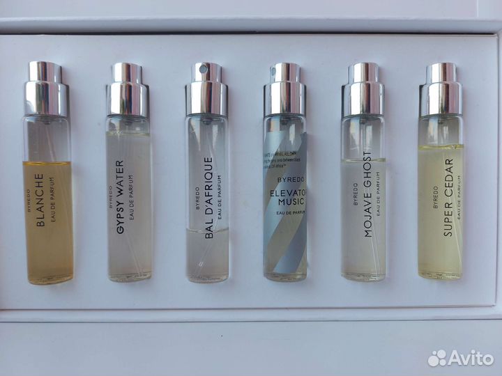 Набор парфюма Byredo, 6 разных ароматов по 12 мл