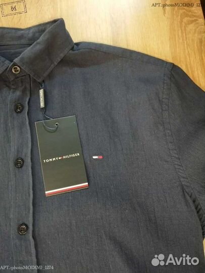 Рубашка лён Tommy Hilfiger