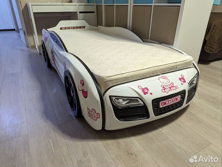 Детская кровать машина с подсветкой Romack