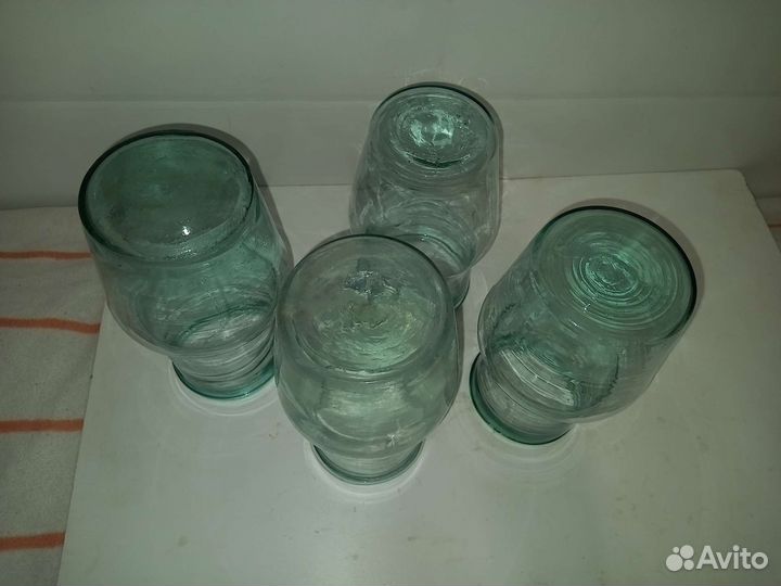 Кринка стекло ручная работа