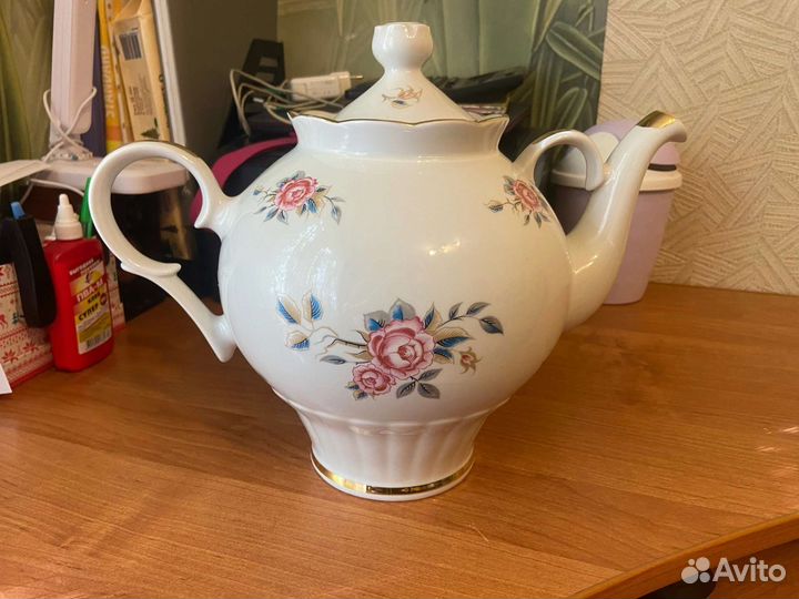 Заварочный фарфоровый чайник советский