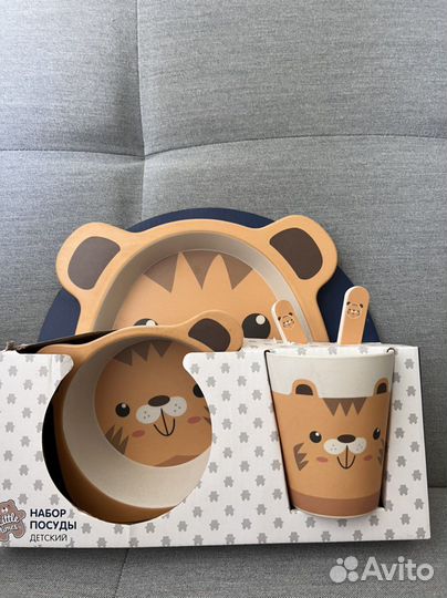 Набор детской посуды (5 предметов). Новый