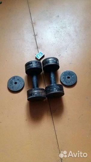 Наборные гантелей бу