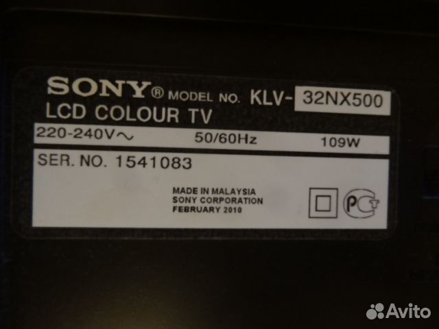 Телевизор Sony KLV-32NX500 купить в Санкт-Петербурге | Электроника | Авито