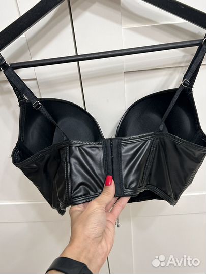 Кожаный топ корсет 75-80 D