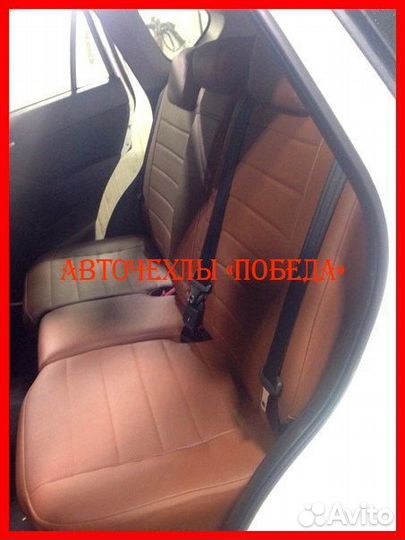 Чехлы Mazda CX-5 1 из экокожи коричневые Классика