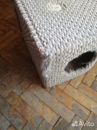 Когтеточка домик для кошки б/у