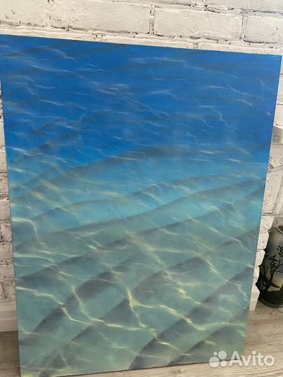 Картина маслом большая интерьерная море