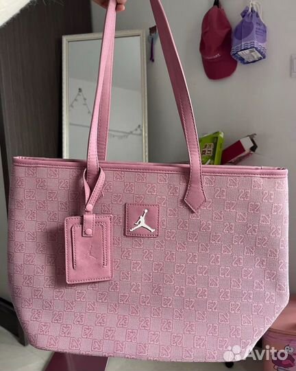 Сумка jordan monogram розовая