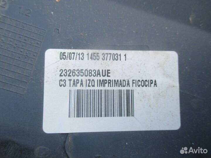 Крышка зеркала правого Citroen C3 Picasso