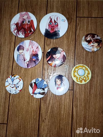 Значки аниме и не только