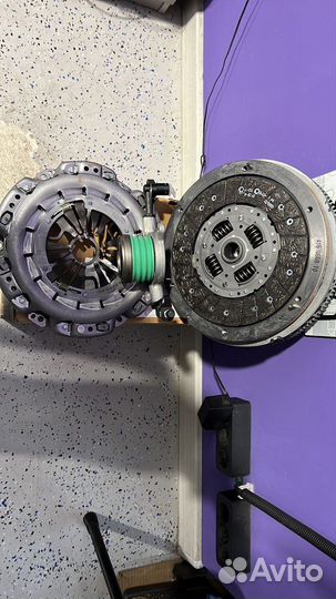 Маховик и сцепление на Merсedes Sprinter 906 om651