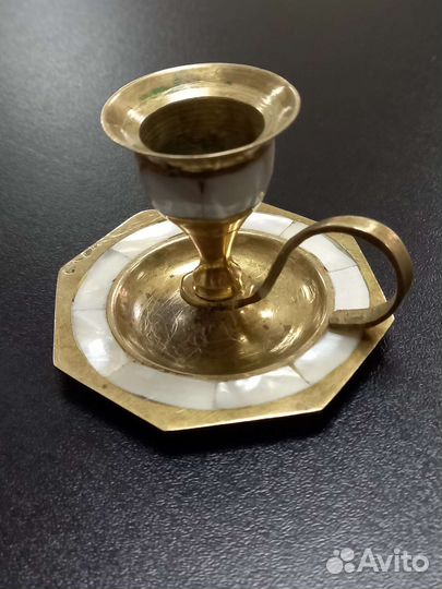 Подсвечник латунь