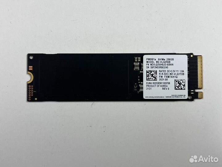 Samsung SSD PM991a M.2 NVMe PCIe 256GB