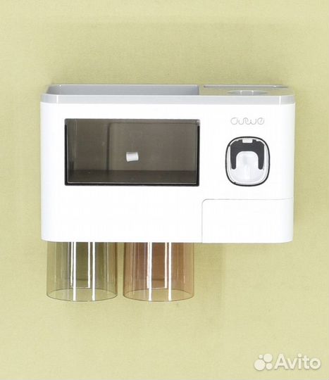 Дозатор для ванной / держатель зубных щёток полка