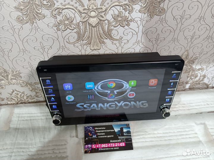 Магнитола ssang yong Kyron android новая
