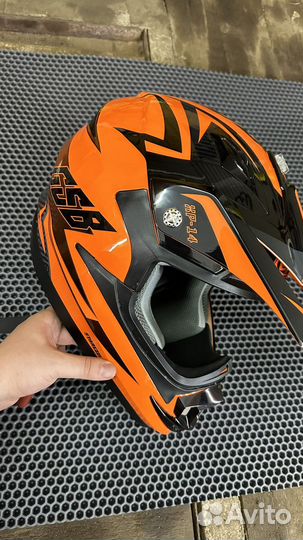 Шлем для мотокросса GSB XP-14 оранжевый