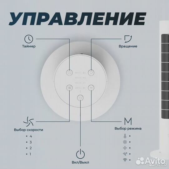 Умный вентилятор Xiaomi Mijia Tower Fan 2