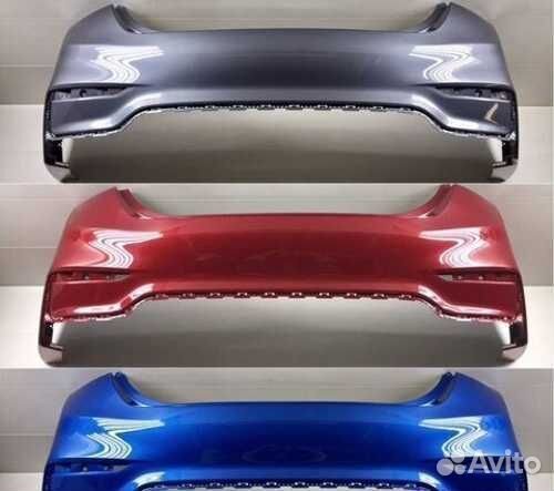 Бампер задний на Hyundai Solaris 2 2017-2020