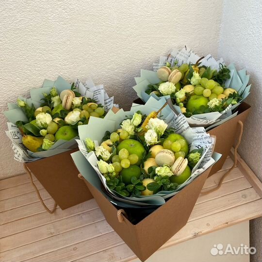 Фруктовые букеты/ корзина с фруктами