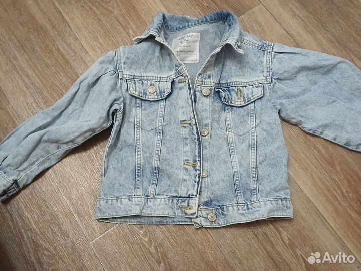 Джинсовая куртка для девочки 122