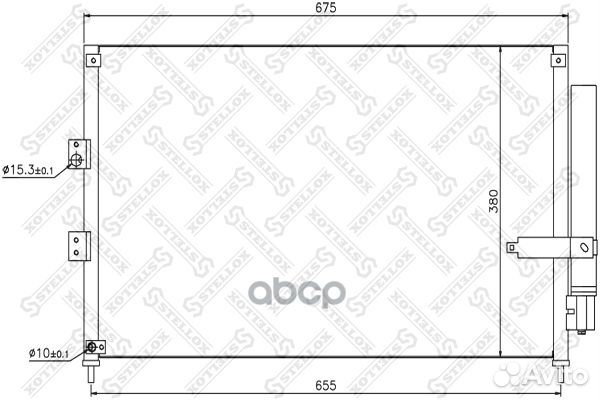 HD5223 80110snba41 радиатор конд Honda Civic