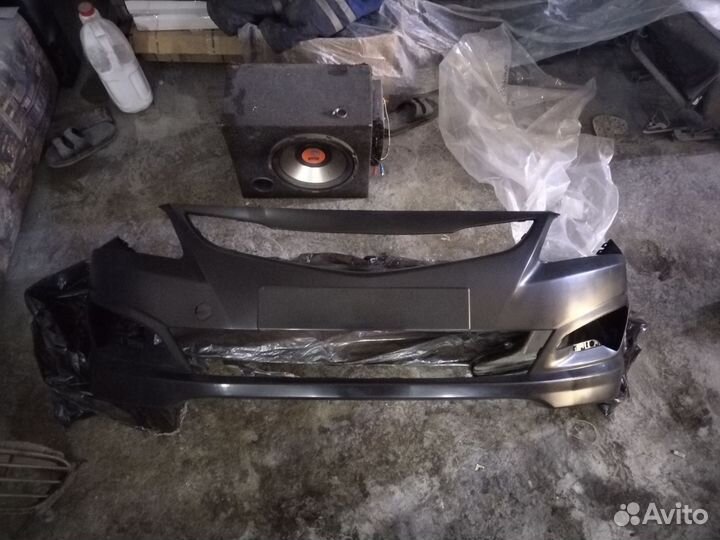 Бампер hyundai solaris 1-й рестайлинг