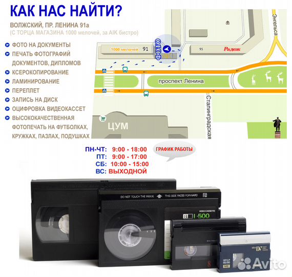 Оцифровка видеокассет