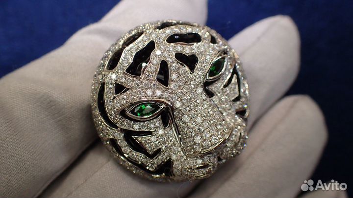 Золотой кулон с ониксом и бриллиантами