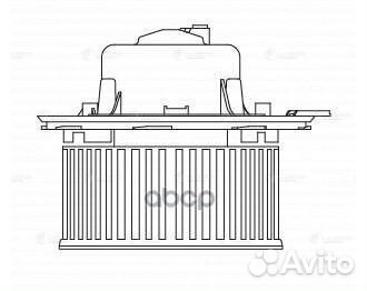 Э/вентилятор отоп. для а/м Skoda Octavia A5 (04