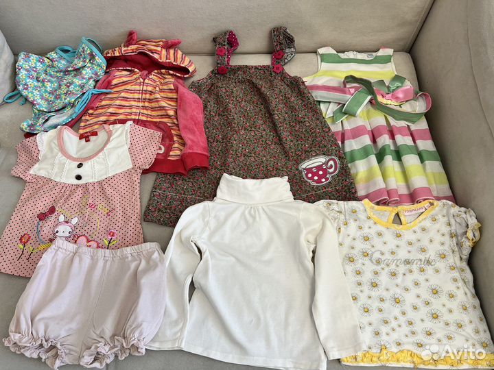 Вещи пакетом 80-86 на девочку