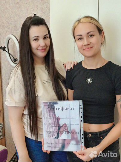 Обучение/ холодное наращивание волос